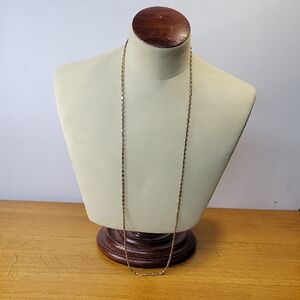 Crown Trifari Gold Chain Chain Necklace 48"